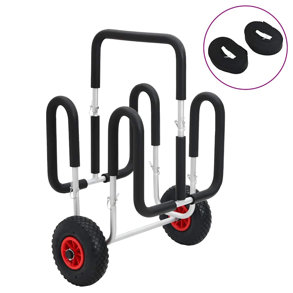 vidaXL Kayak Trolley 90 kg Aluminium