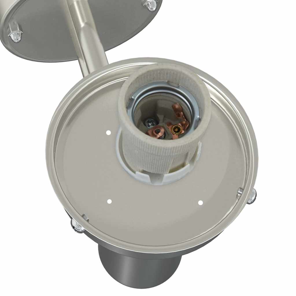 vidaXL Outdoor Wall Light 2 pcs Silver 28 x 25 x 38 cm 6