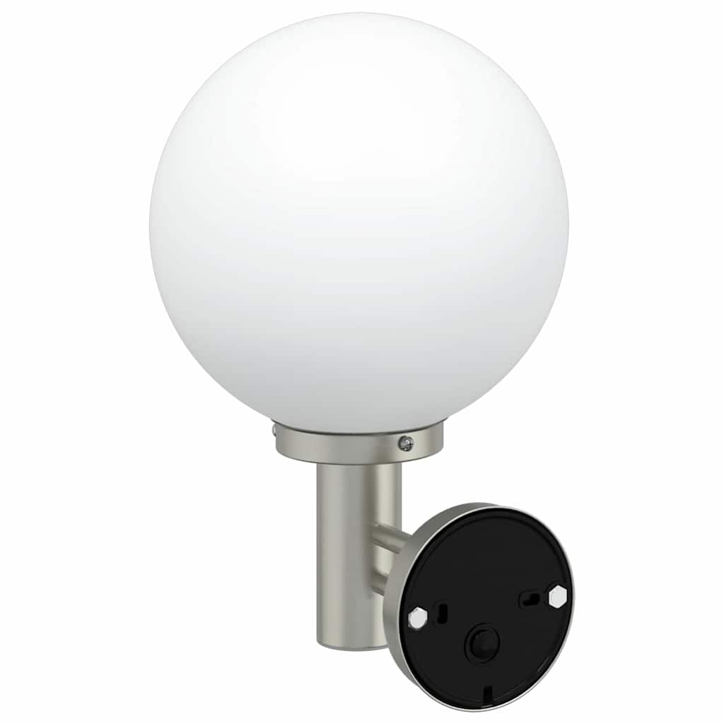 vidaXL Outdoor Wall Light 2 pcs Silver 28 x 25 x 38 cm 5