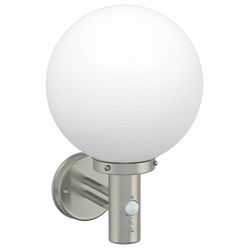 vidaXL Outdoor Wall Light 2 pcs Silver 28 x 25 x 38 cm 3