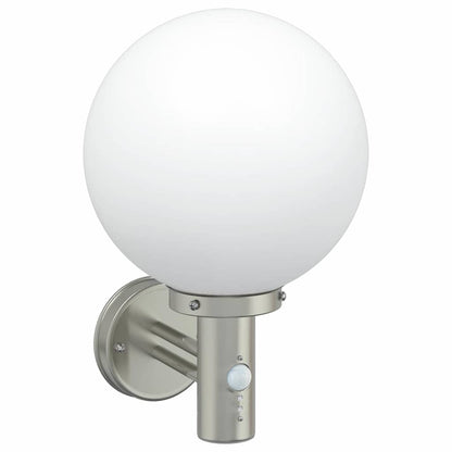 vidaXL Outdoor Wall Light 2 pcs Silver 28 x 25 x 38 cm 3