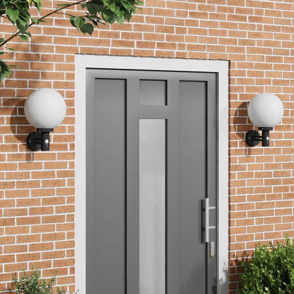 vidaXL Outdoor Wall Light 2 pcs Black 28 x 25 x 38 cm 1