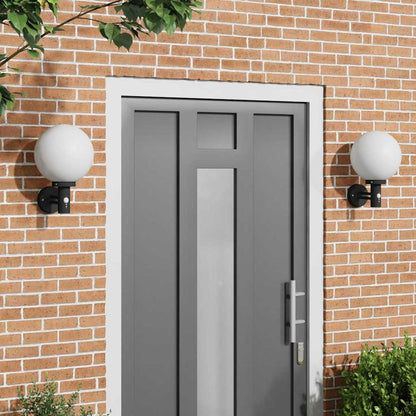 vidaXL Outdoor Wall Light 2 pcs Black 28 x 25 x 38 cm 1