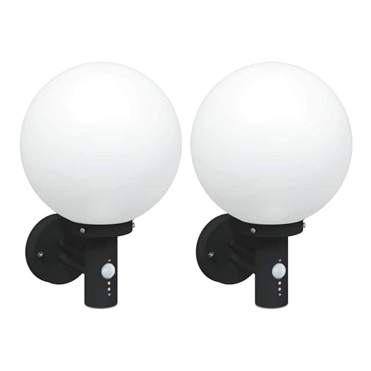 Outdoor Wall Light 28 x 25 x 38 cm Black with sensor
