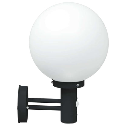 vidaXL Outdoor Wall Light 2 pcs Black 28 x 25 x 38 cm 6