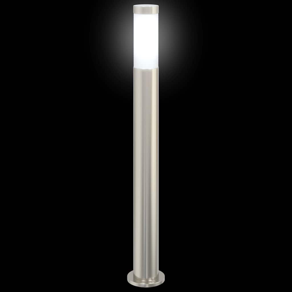 vidaXL Bollard Lights 3pcs 80 cm Stainless Steel IP44 5