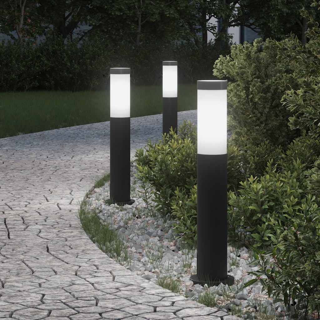 vidaXL Bollard Lights 3pcs 50 cm Stainless Steel IP44 1