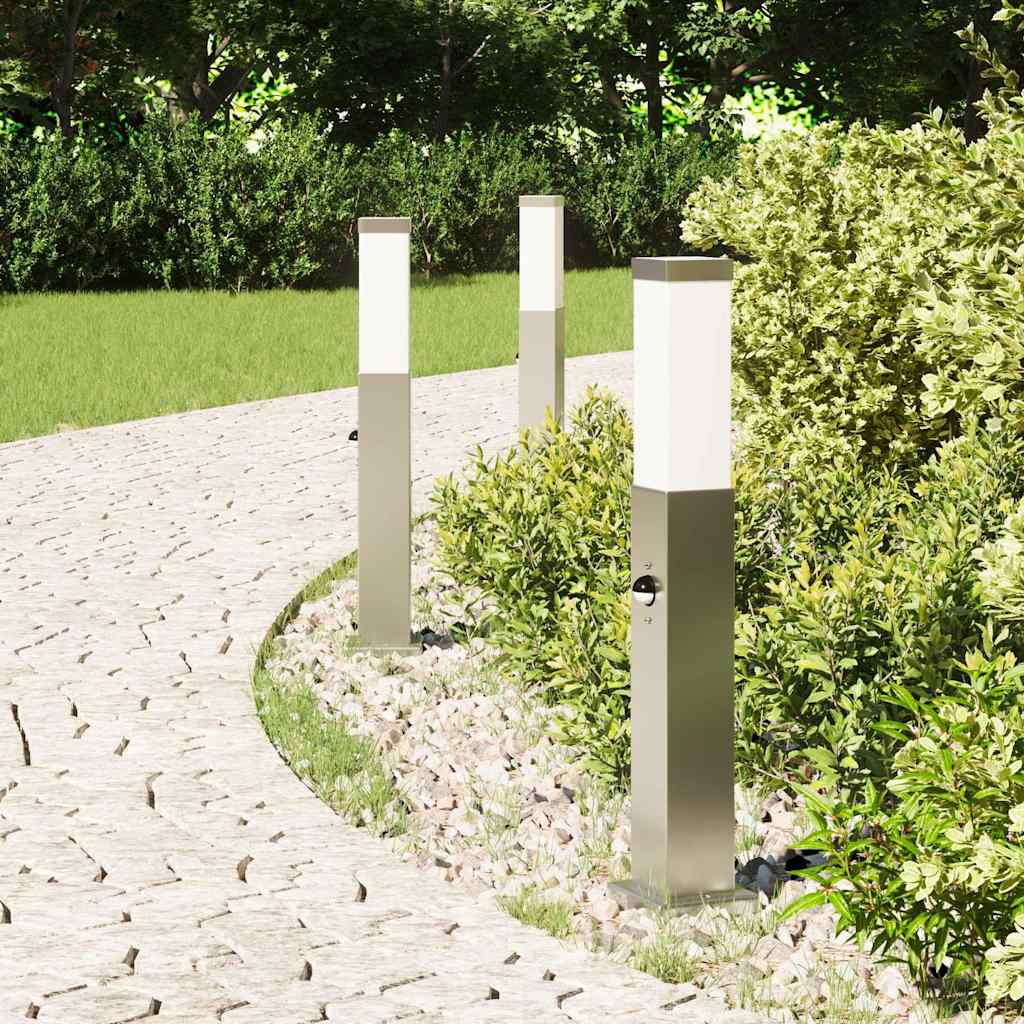 vidaXL Bollard Lights with Sensor 3 pcs 50 cm Stainless Steel IP44 3
