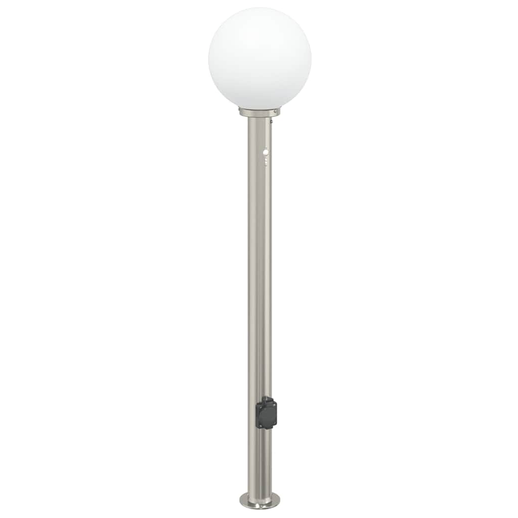 vidaXL Bollard Light with Sensor&Outlet 120 cm Stainless Steel IP44 2