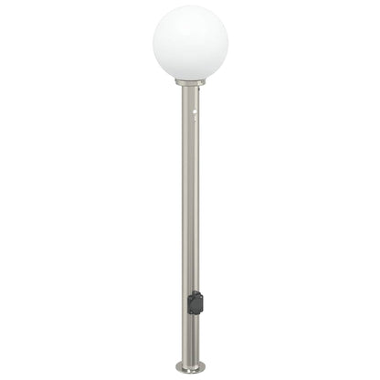 vidaXL Bollard Light with Sensor&Outlet 120 cm Stainless Steel IP44 2