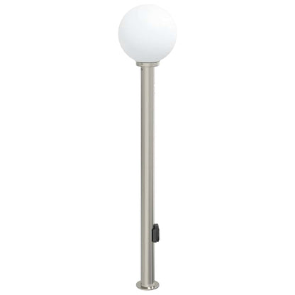 vidaXL Bollard Light with Sensor&Outlet 120 cm Stainless Steel IP44 4