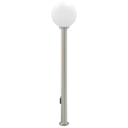 vidaXL Bollard Light with Sensor&Outlet 120 cm Stainless Steel IP44 5