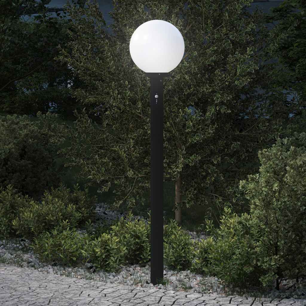 vidaXL Bollard Light with Sensor 120 cm Black IP44 1