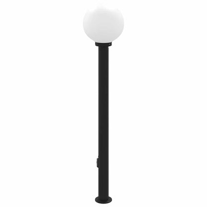 vidaXL Bollard Light with Outlet 120 cm Black IP44 5