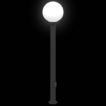 vidaXL Bollard Light with Outlet 120 cm Black IP44 6