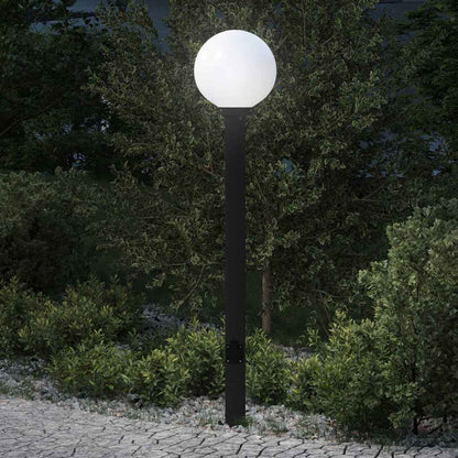 vidaXL Bollard Light with Outlet 120 cm Black IP44 1