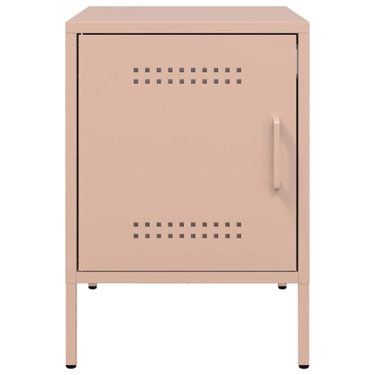 vidaXL Bedside Cabinets 2 pcs Pink 36x39x50.5 cm Steel 6