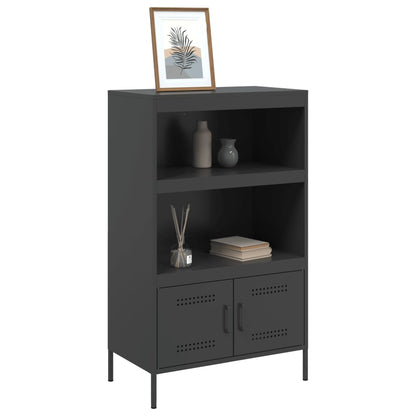 vidaXL Highboard Black 68x39x113 cm Steel 4