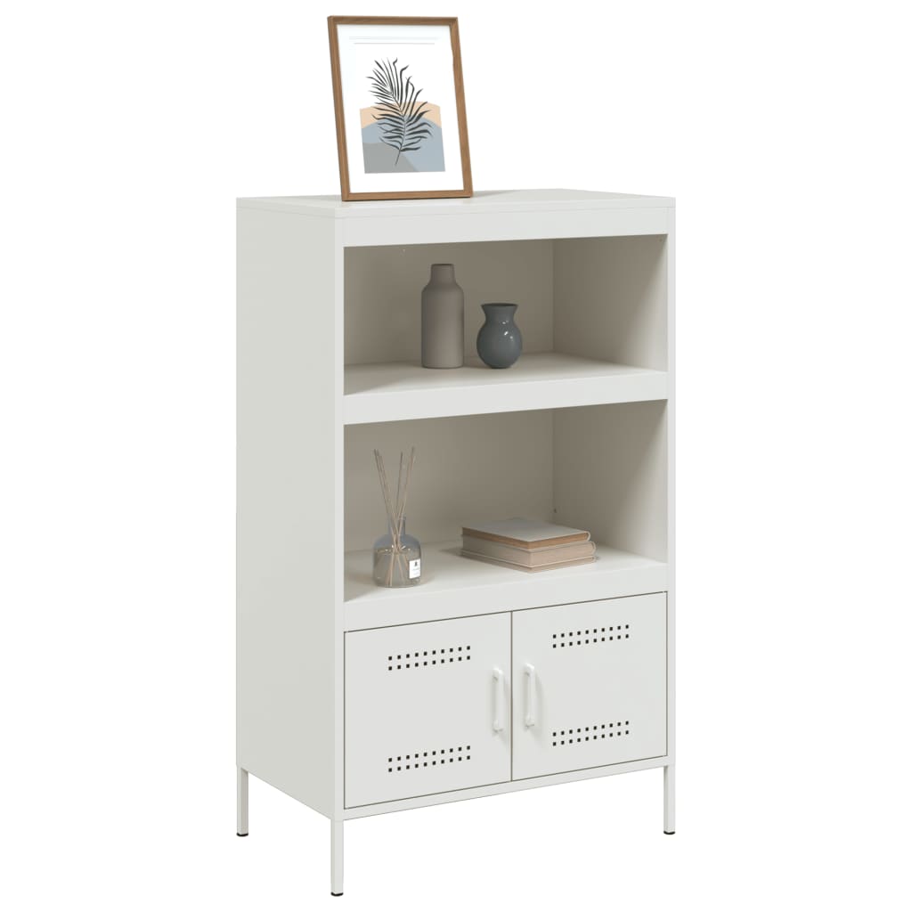 vidaXL Highboard White 68x39x113 cm Steel 4