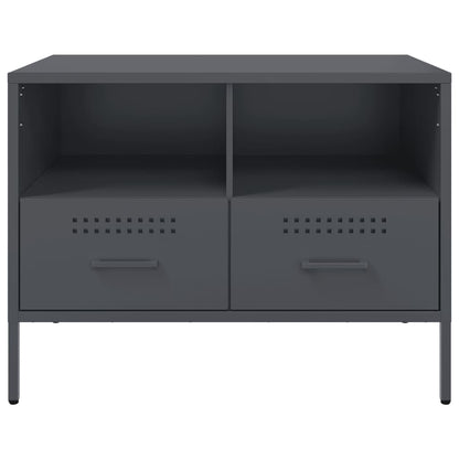 vidaXL TV Cabinet Anthracite 68x39x50.5 cm Steel 6