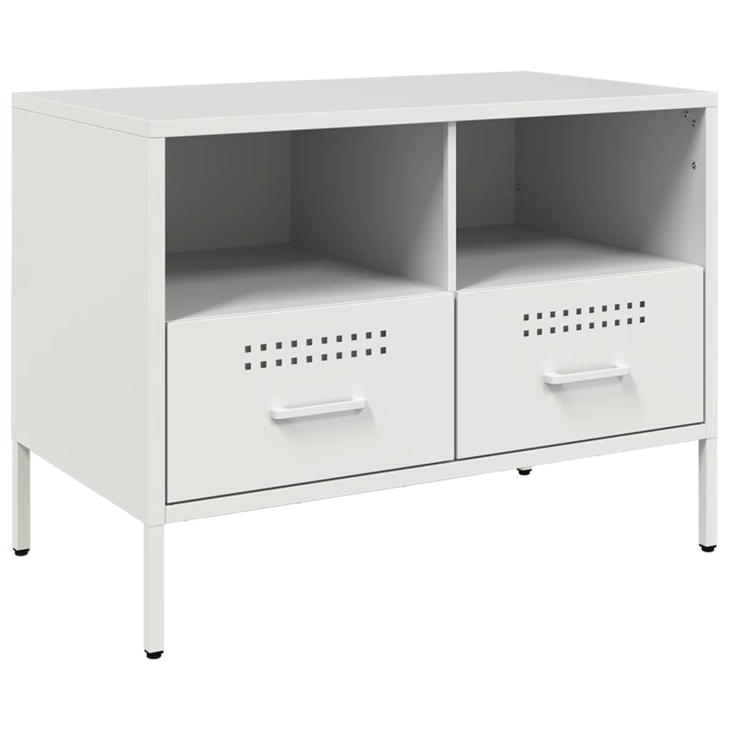 vidaXL TV Cabinet White 68x39x50.5 cm Steel 2