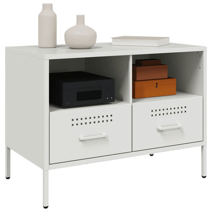 vidaXL TV Cabinet White 68x39x50.5 cm Steel 4