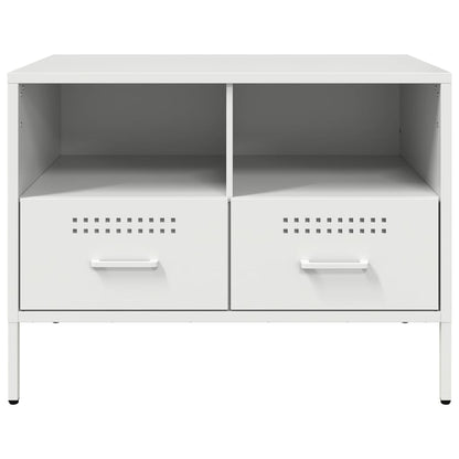 vidaXL TV Cabinet White 68x39x50.5 cm Steel 6