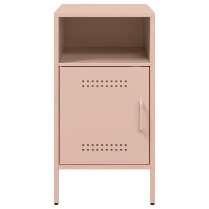 vidaXL Bedside Cabinet | Set of 2 | Pink | Cold-rolled steel | Standard 6