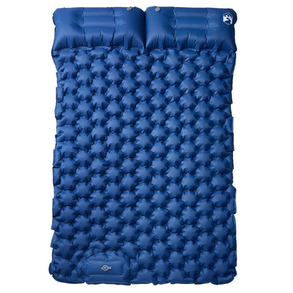 Self Inflating Camping Mattress with Pillow Navy blue