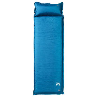 vidaXL Self Inflating Camping Mattress with Pillow 1-Person Turquoise 2