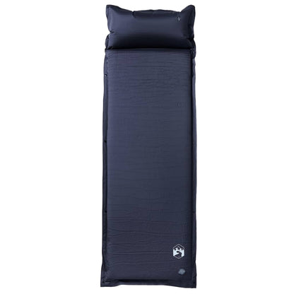 vidaXL Self Inflating Camping Mattress with Pillow 1-Person Grey 2