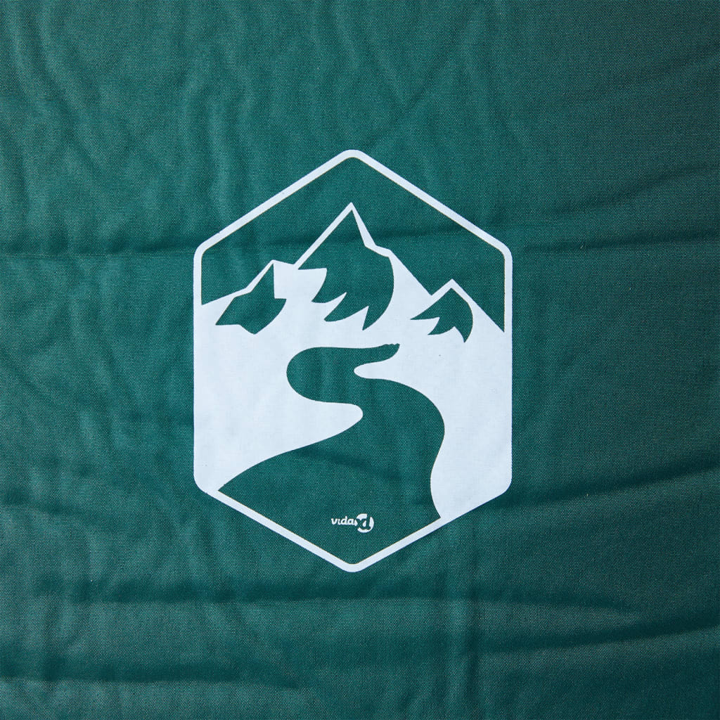 vidaXL Self Inflating Camping Mattress with Pillow 1-Person Green 3