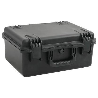 vidaXL Portable Flight Case PP Black