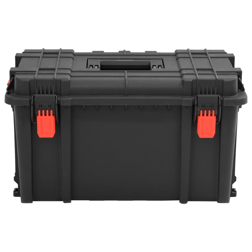 vidaXL Portable Flight Case Black 57x35x32,5 cm PP 2