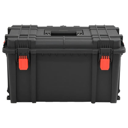 vidaXL Portable Flight Case Black 57x35x32,5 cm PP 2