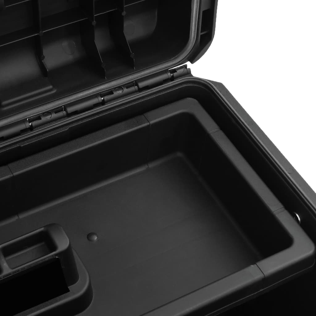 vidaXL Portable Flight Case Black 57x35x32,5 cm PP 6