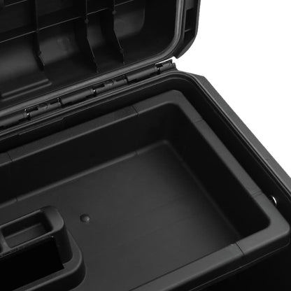 vidaXL Portable Flight Case Black 57x35x32,5 cm PP 6