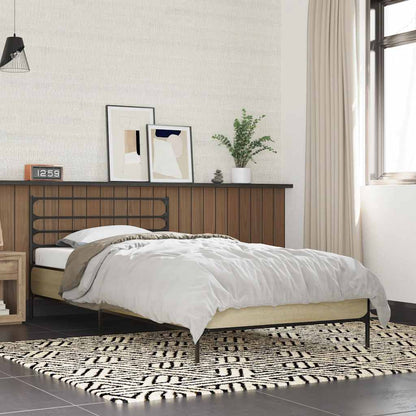 vidaXL Bed Frame without Mattress Sonoma Oak 100x200 cm 1