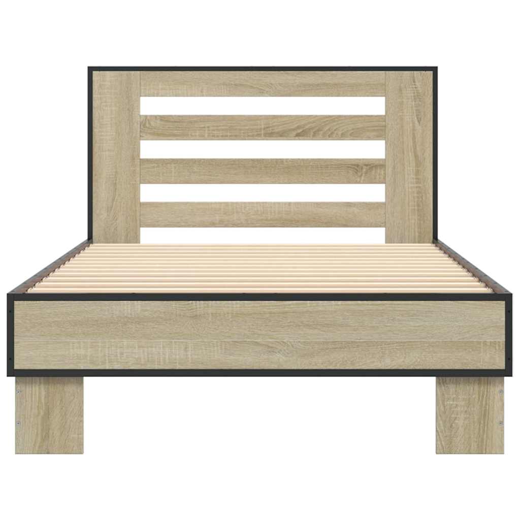 Bed Frame without Mattress Length 190 cm Sonoma oak 75 cm