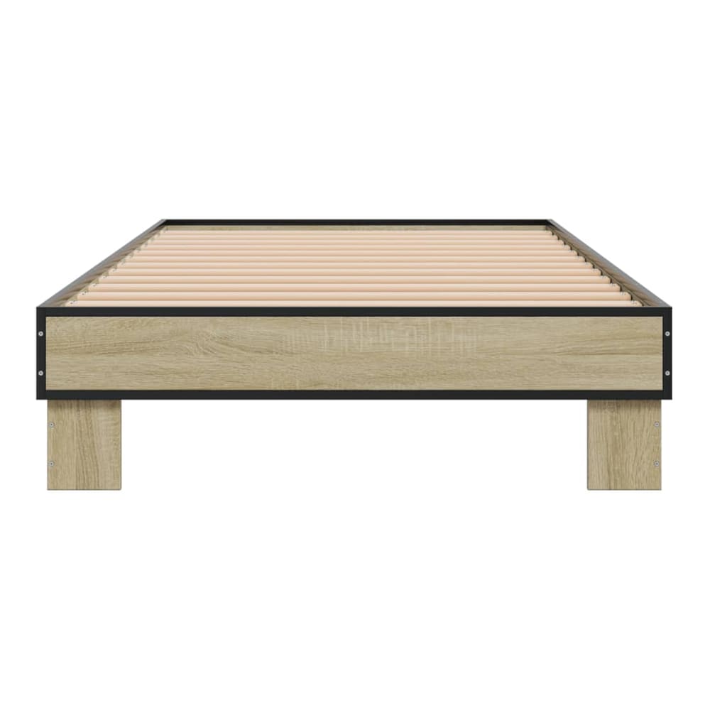 Bed Frame without Mattress Length 190 cm Sonoma Oak 75 cm