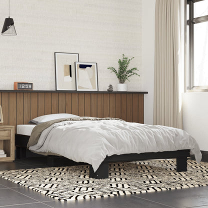 vidaXL Bed Frame without Mattress Black 90x190 cm Single 1