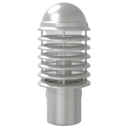 vidaXL Outdoor Wall Lights 2pcs Silver Stainless Steel 4