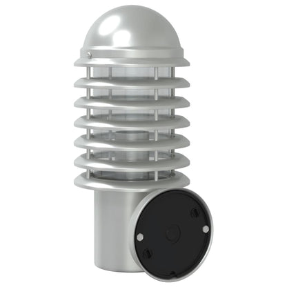 vidaXL Outdoor Wall Lights 2pcs Silver Stainless Steel 6