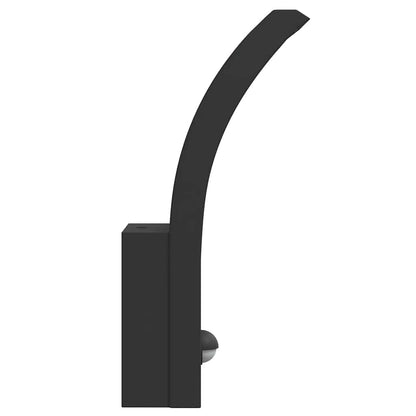 vidaXL Outdoor LED Wall Lights with Sensors 2pcs Black 6