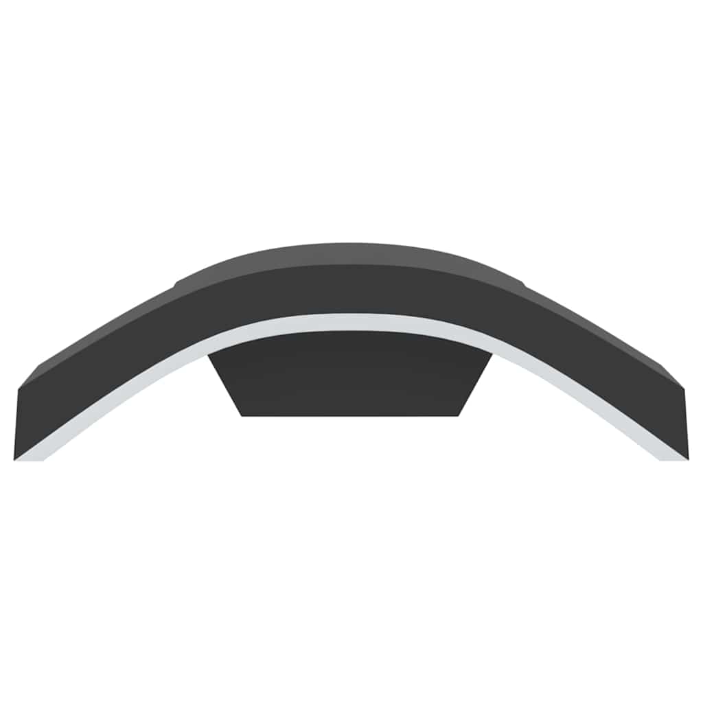 vidaXL Outdoor LED Wall Lights 2pcs Black Die-cast Aluminium 5