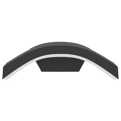 vidaXL Outdoor LED Wall Lights 2pcs Black Die-cast Aluminium 5