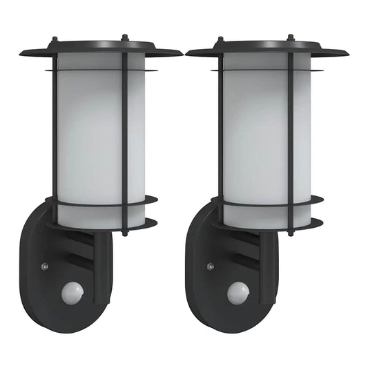 Outdoor Wall Light Stainless Steel Black