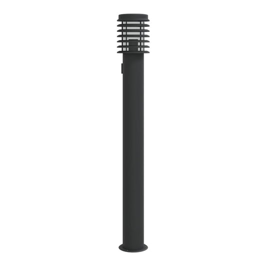 Outdoor Floor Lamp 110cm Stainless Steel Black
