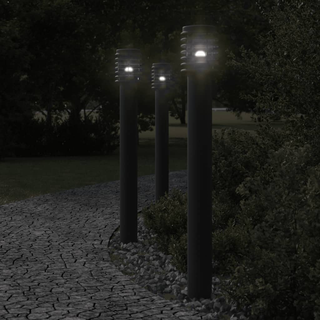 vidaXL Outdoor Floor Lamp 110cm Stainless Steel