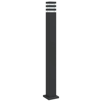 vidaXL Outdoor Floor Lamp Black 110 cm Aluminium 2